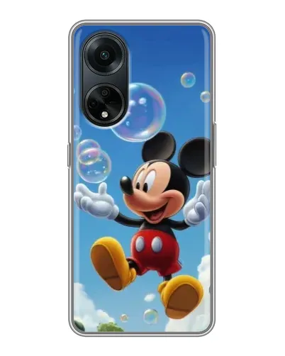 Чехол для OPPO A98 с картинкой «Mickey и мыльные пузыри» Чехол для OPPO A98 с картинкой «Mickey и мыльные пузыри»