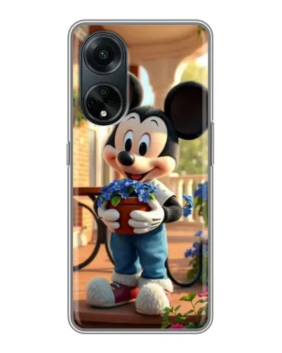 Чехол для OPPO A98 с картинкой «Микки садовод» Чехол для OPPO A98 с картинкой «Микки садовод»