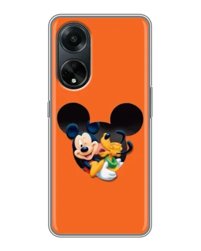Чехол для OPPO A98 с картинкой «Сердце Микки Минни» Чехол для OPPO A98 с картинкой «Сердце Микки Минни»
