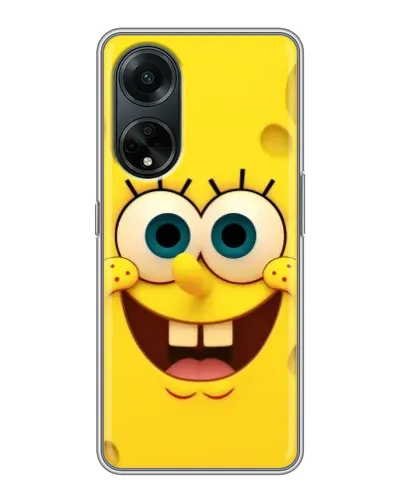 Чехол для OPPO A98 с картинкой «Губка Боб улыбка» Чехол для OPPO A98 с картинкой «Губка Боб улыбка»