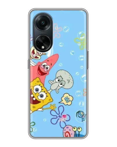 Чехол для OPPO A98 с картинкой «Веселые пузырьки» Чехол для OPPO A98 с картинкой «Веселые пузырьки»