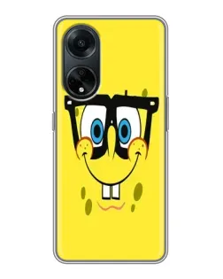 Чехол для OPPO A98 с картинкой «Минималистичный Спанч Боб»