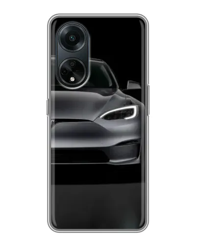 Чехол для OPPO A98 с картинкой «Tesla Model S Look»