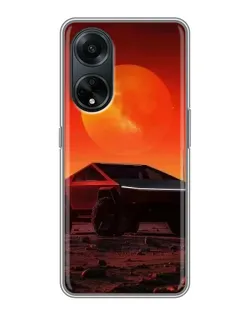 Чехол для OPPO A98 с картинкой «Cybertruck на Марсе» Чехол для OPPO A98 с картинкой «Cybertruck на Марсе»