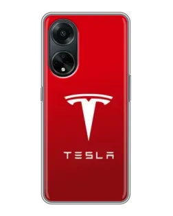 Чехол для OPPO A98 с картинкой «Tesla Red Classic» Чехол для OPPO A98 с картинкой «Tesla Red Classic»