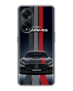 Чехол для OPPO A98 с картинкой «Mercedes — белый карбон» Чехол для OPPO A98 с картинкой «Mercedes — белый карбон»