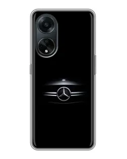 Чехол для OPPO A98 с картинкой «Mercedes — абстрактные линии» Чехол для OPPO A98 с картинкой «Mercedes — абстрактные линии»