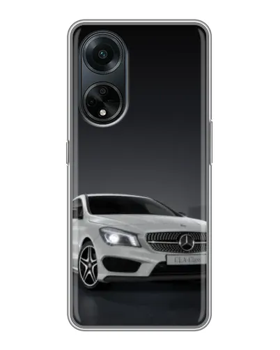 Чехол для OPPO A98 с картинкой «Mercedes AMG GT Silver»