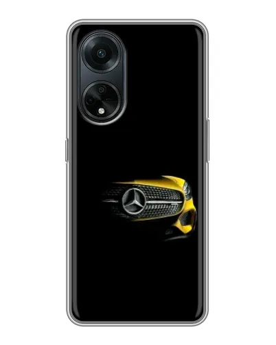 Чехол для OPPO A98 с картинкой «Mercedes — ретро стиль»