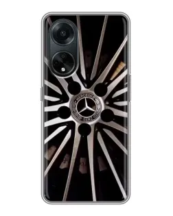Чехол для OPPO A98 с картинкой «Диск Mercedes»