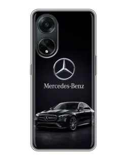 Чехол для OPPO A98 с картинкой «Mercedes — решетка радиатора»