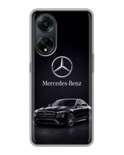 Чехол для OPPO A98 с картинкой «Mercedes — решетка радиатора»