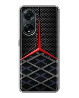 Чехол для OPPO A98 с картинкой «Mercedes Carbon Grid»