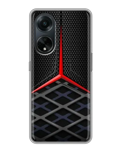 Чехол для OPPO A98 с картинкой «Mercedes Carbon Grid»