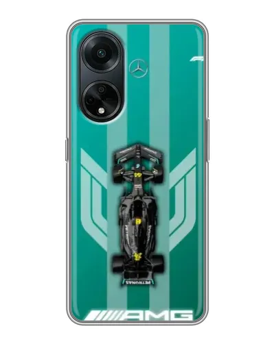 Чехол для OPPO A98 с картинкой «Mercedes AMG Petronas»