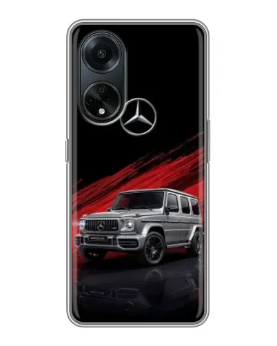 Чехол для OPPO A98 с картинкой «Mercedes G-Class красный»