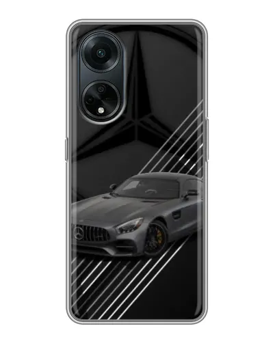 Чехол для OPPO A98 с картинкой «Mercedes AMG — графика»