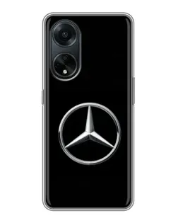Чехол для OPPO A98 с картинкой «Mercedes классический лого»
