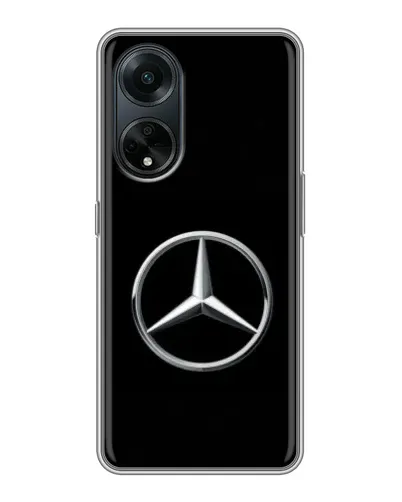 Чехол для OPPO A98 с картинкой «Mercedes классический лого»