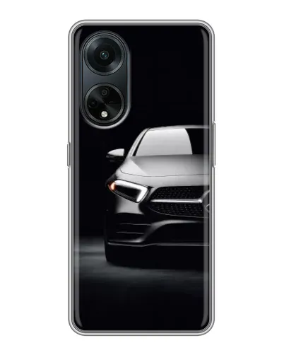 Чехол для OPPO A98 с картинкой «Свет фар Mercedes»