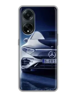 Чехол для OPPO A98 с картинкой «Mercedes EQ — будущее»