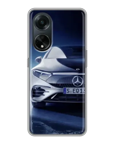 Чехол для OPPO A98 с картинкой «Mercedes EQ — будущее»