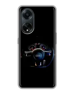 Чехол для OPPO A98 с картинкой «Салон Audi — руль» Чехол для OPPO A98 с картинкой «Салон Audi — руль»