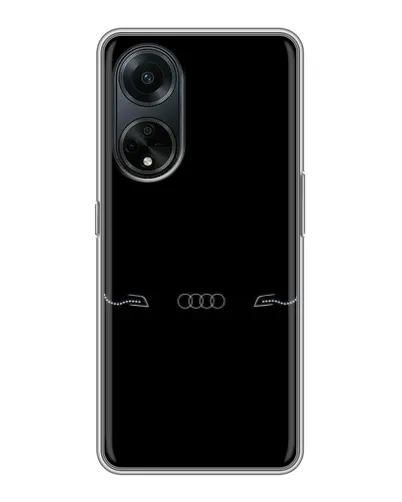 Чехол для OPPO A98 с картинкой «Audi — световой подпись»