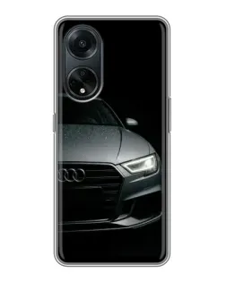 Чехол для OPPO A98 с картинкой «Audi — детализация кузова» Чехол для OPPO A98 с картинкой «Audi — детализация кузова»
