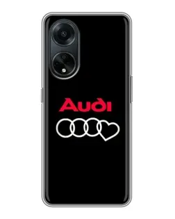 Чехол для OPPO A98 с картинкой «Логотип Audi Heart» Чехол для OPPO A98 с картинкой «Логотип Audi Heart»