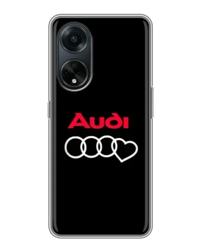 Чехол для OPPO A98 с картинкой «Логотип Audi Heart»