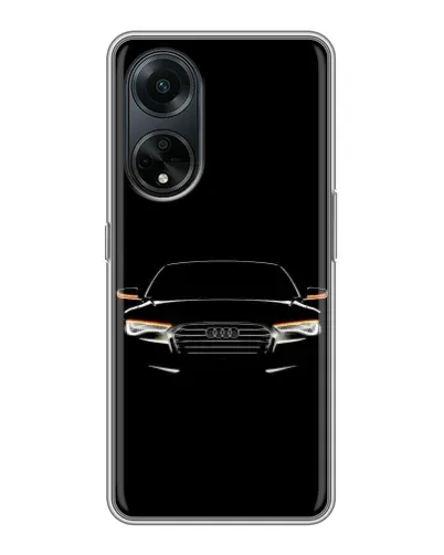 Чехол для OPPO A98 с картинкой «Audi — ночной контур»
