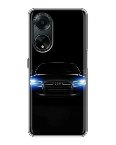 Чехол для OPPO A98 с картинкой «Audi в неоне»
