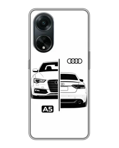 Чехол для OPPO A98 с картинкой «Audi — контрастный дизайн»