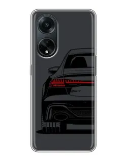 Чехол для OPPO A98 с картинкой «Задняя часть Audi — арт»