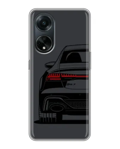 Чехол для OPPO A98 с картинкой «Задняя часть Audi — арт»