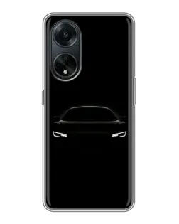 Чехол для OPPO A98 с картинкой «Взгляд Audi в темноте»