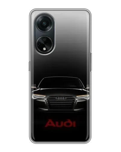 Чехол для OPPO A98 с картинкой «Audi — градиентный контур»