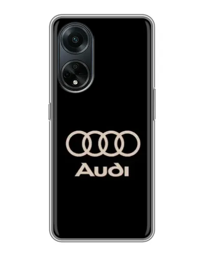 Чехол для OPPO A98 с картинкой «Audi — золотой логотип»