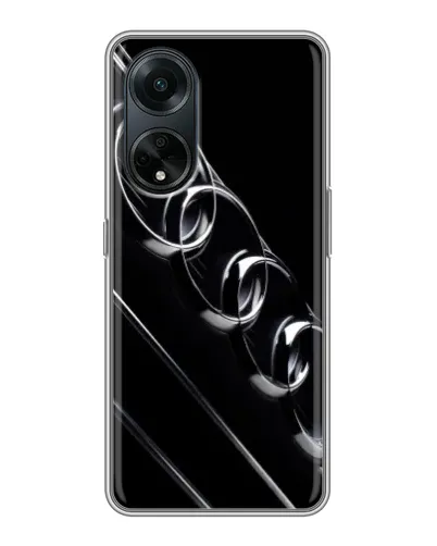 Чехол для OPPO A98 с картинкой «Audi — абстрактные кольца»