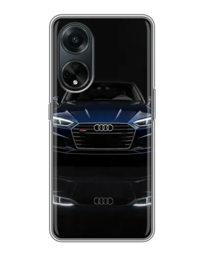 Чехол для OPPO A98 с картинкой «Audi — ночное отражение»