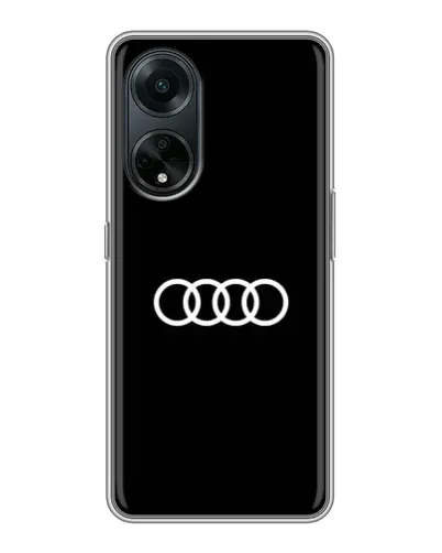 Чехол для OPPO A98 с картинкой «Audi White Logo»