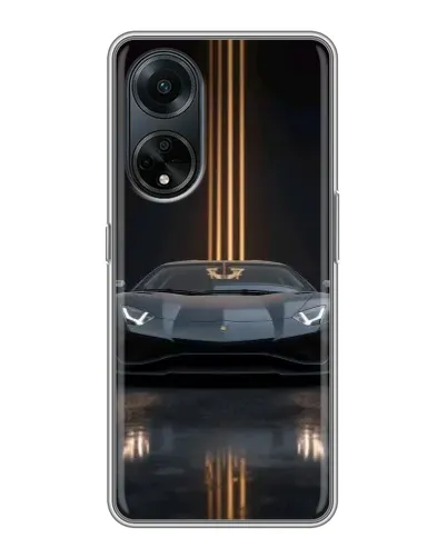 Чехол для OPPO A98 с картинкой «Lamborghini золотые линии» Чехол для OPPO A98 с картинкой «Lamborghini золотые линии»