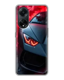 Чехол для OPPO A98 с картинкой «Lamborghini красное сияние» Чехол для OPPO A98 с картинкой «Lamborghini красное сияние»