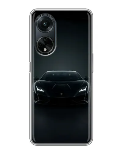 Чехол для OPPO A98 с картинкой «Черный Lamborghini Aventador» Чехол для OPPO A98 с картинкой «Черный Lamborghini Aventador»