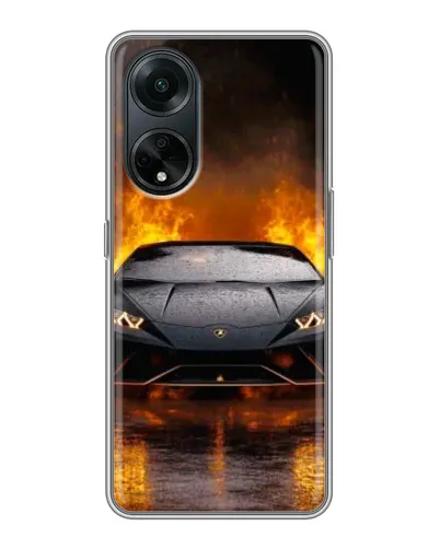 Чехол для OPPO A98 с картинкой «Lamborghini в огне» Чехол для OPPO A98 с картинкой «Lamborghini в огне»