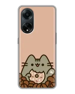 Чехол для OPPO A98 с картинкой «Кофейный Пушин»