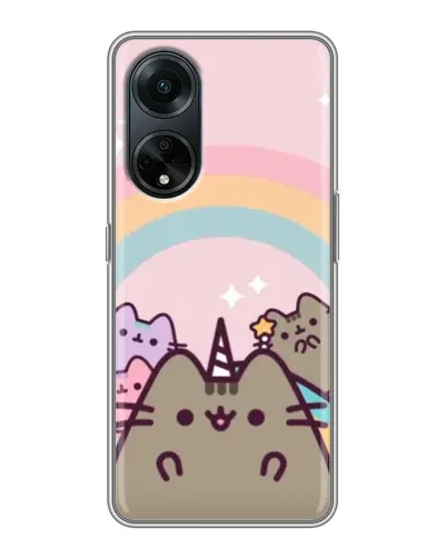 Чехол для OPPO A98 с картинкой «Единорог Pusheen» Чехол для OPPO A98 с картинкой «Единорог Pusheen»