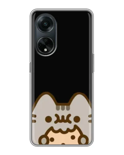 Чехол для OPPO A98 с картинкой «Пушин на черном» Чехол для OPPO A98 с картинкой «Пушин на черном»