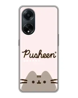 Чехол для OPPO A98 с картинкой «Pusheen логотип»